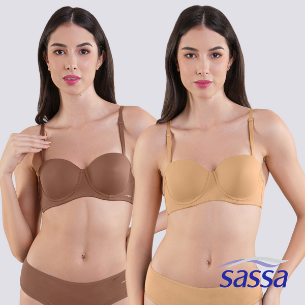 Buy Sassa Camo Chiq Perfect Pair 2 in 1 Pack Full Cup Bra Women