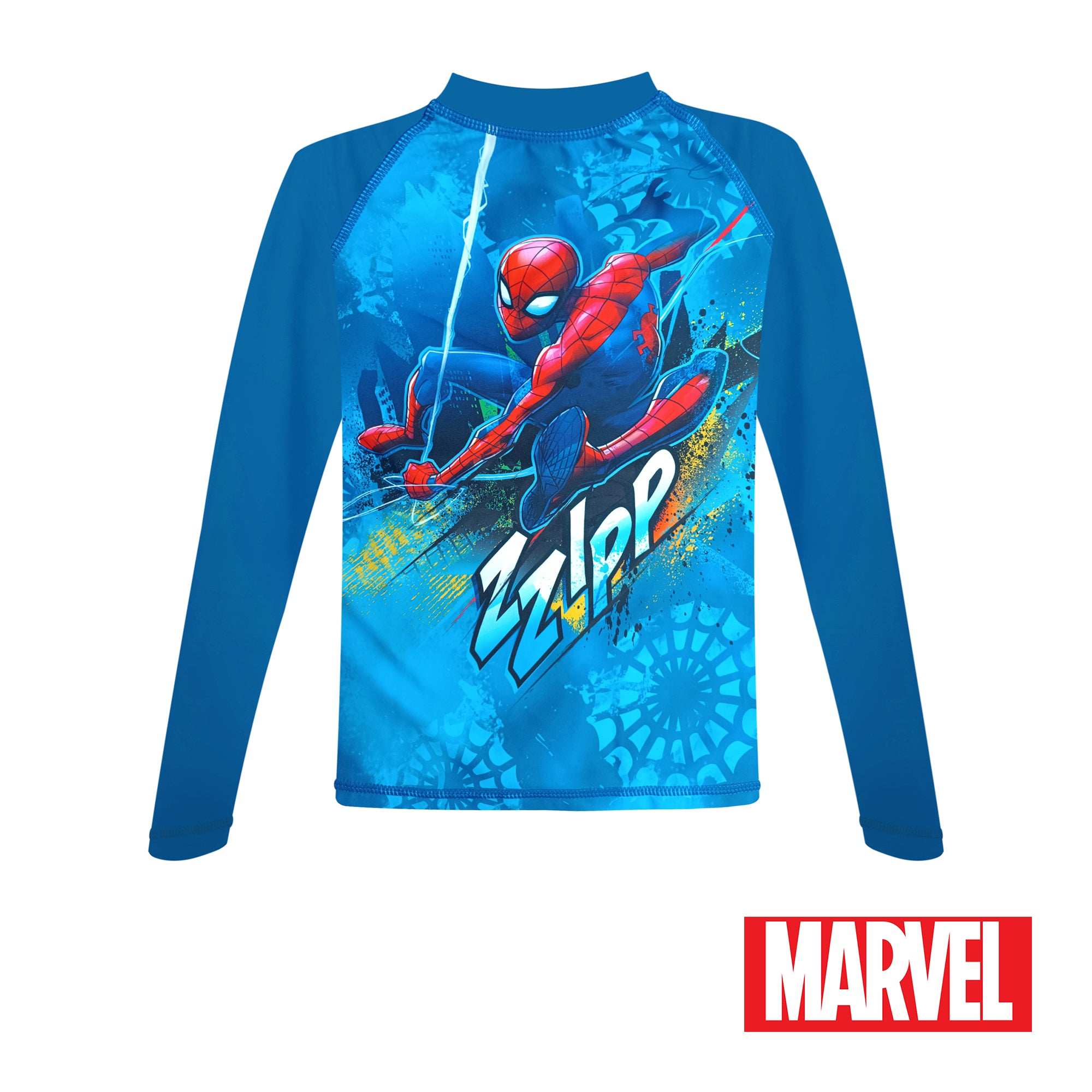 Spider Web Rash Guard Spider-Man Long Sleeved Rashguard