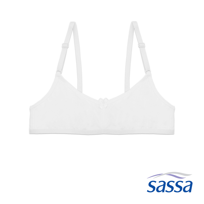 Girls Basic Soft Training Bra with Ribbon