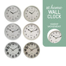 Gabby & Gigi or Gidi Wall Clocks 10-12in Analog Sweep Mechanism Minimalist Design