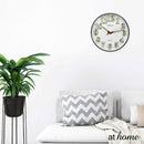 Gwen Luminous Wall Clock 11in Analog Step Mechanism — Essential