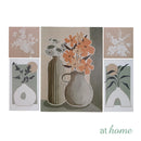 Xeni Canvas Art Wall Decoration Botanical Noir Design Ready to Hang — Set of 5