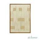 Jace & Jacey Framed Wall Art Thread Grid Weave Ready to Hang — Deluxe Pieces