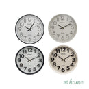 Gwen & Gilly Wall Clock 11-12in Analog Sweep Mechanism Easy Read Numbers