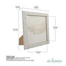 Rana & Rein Photo Frames Faux Wood Classic Ribbed Pattern Design — 5x7 or 8x10