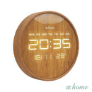 Janoah Digital LED Wall & Tabletop Clock Wood Material Design