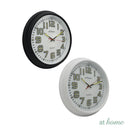Guian Luminous Wall Clock 12in Analog Step Mechanism — Essential