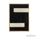 Jace & Jacey Framed Wall Art Thread Grid Weave Ready to Hang — Deluxe Pieces