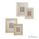 Raya & Risa Photo Frames Faux Wood Classic Rattan Design