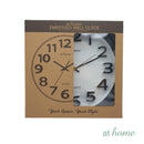 Gwen & Gilly Wall Clock 11-12in Analog Sweep Mechanism Easy Read Numbers
