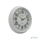 Guian Luminous Wall Clock 12in Analog Step Mechanism — Essential