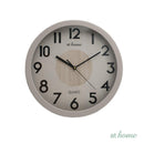Jamie & Jill Wall Clock Analog Sweep Mechanism Wood Print Design