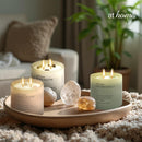 Wieldy 2-Wick Scented Jar Candle with Crystals Infused