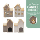Yeol Tealight Candle Holder Stoneware Miniature House