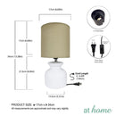 Xander Ceramic 13 Inches Table Lamp