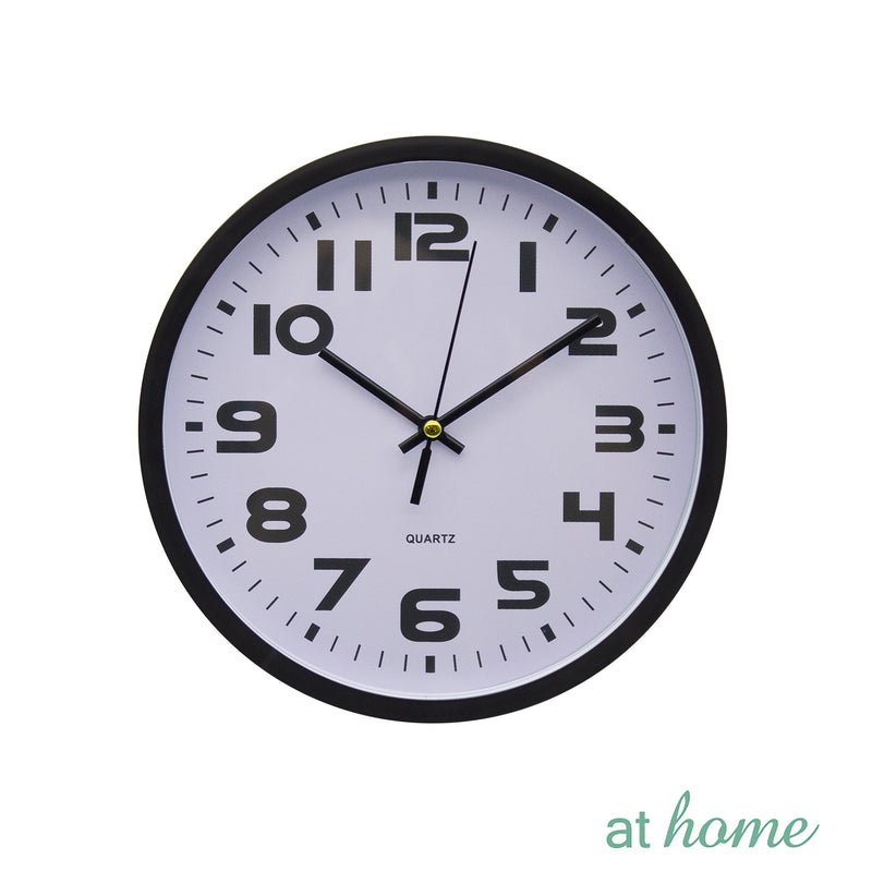 Garry Nordic Wall Clock Easy Read Numbers Analog 7.8” Inches