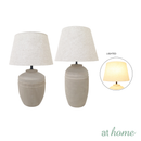 Zadie & Zinnia or Zylia Ceramic Table Lamp Terracotta Finish — Deluxe Pieces