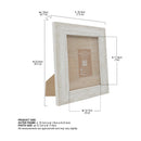 Robby & Raffy Picture Frame Faux Stone Textured Design Photo Display – 5x7 or 8x10