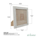 Robby & Raffy Picture Frame Faux Stone Textured Design Photo Display – 5x7 or 8x10