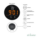 Jairus & Jimnah Digital Wall & Tabletop Clock LED Display Modern Sleek Design