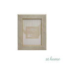 Rana & Rein Photo Frames Faux Wood Classic Ribbed Pattern Design — 5x7 or 8x10