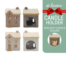 Yuri Tealight Candle Holder Stoneware Miniature House