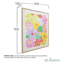 Wanda Framed Wall Art Decoration Woven Flora Botanical Design — Ready to Hang