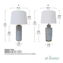 Yovani & Yui Ceramic Table Lamp Mediterranean Design — Deluxe Pieces