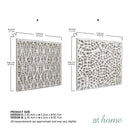AHM Joe & Joey or Joel & Joem Framed Weaving Wall Art Decoration Ready To Hang — Deluxe Pieces