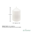 Trina Pillar Candles Unscented Set of 3 – Essential