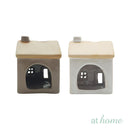 Yuri Tealight Candle Holder Stoneware Miniature House