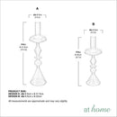 Tobias & Tyrese Tall Glass Tapered Candle Holder — Essential