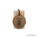 Woven B Scented Pillar Candle