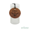 Woven B Scented Pillar Candle