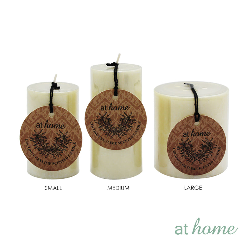 Woven B Scented Pillar Candle
