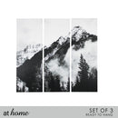 Set of 3 Peak & Pines Canvas Wall Art
