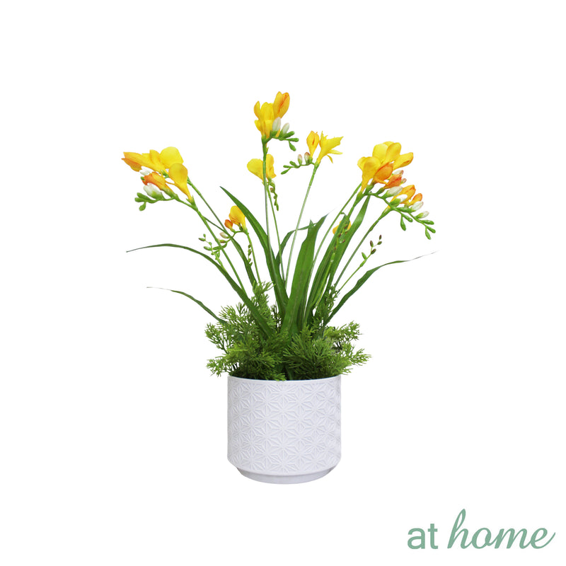 Horrace Freesia Artificial Potted Plant