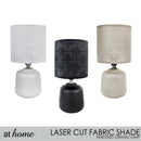 Zachary Ceramic Table Lamp with Linen Shade