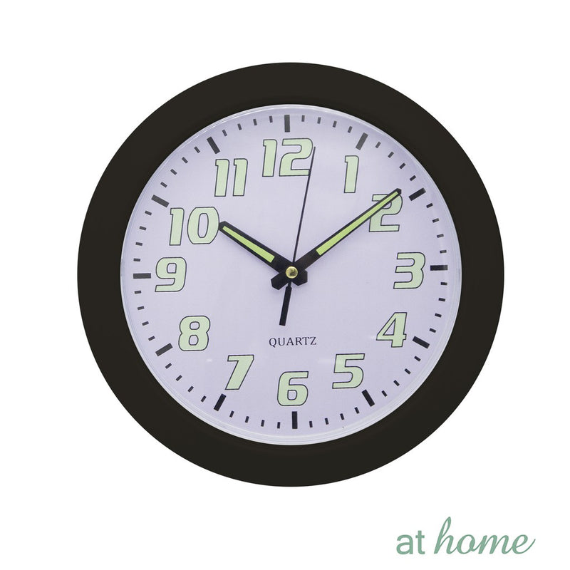 Gracie Nordic Luminous Silent Wall Clock 9" Inches