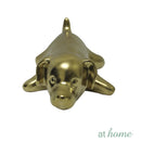 Golden Ceramic Dog Nordic Tabletop Decor