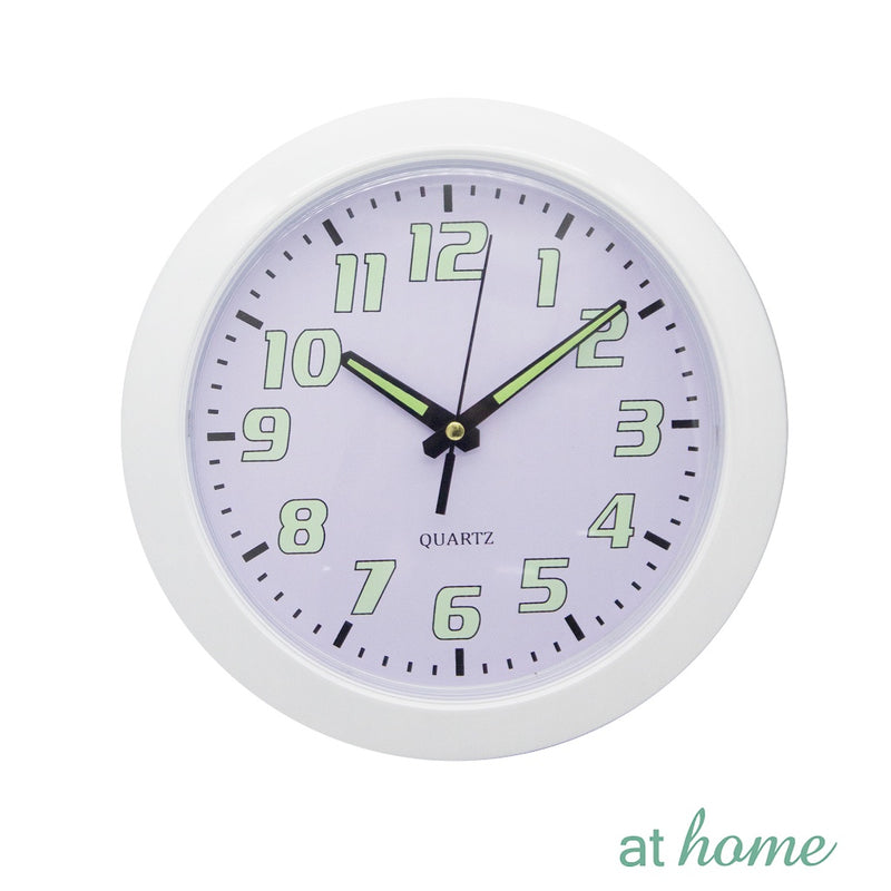 Gracie Nordic Luminous Silent Wall Clock 9" Inches