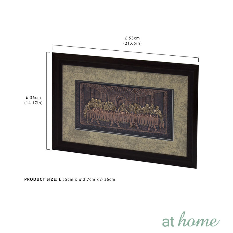 At Home Last Supper Jesus Christ 3D Wall Decoration Dining Frame – Holy God Religious, Small