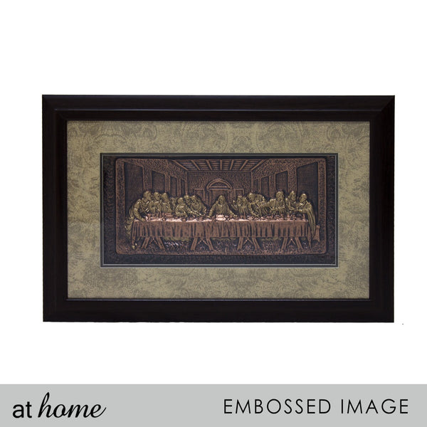 At Home Last Supper Jesus Christ 3D Wall Decoration Dining Frame – Holy God Religious, Small