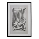 Monochromatic Nordic Abstract Wall Frame