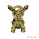 Golden Ceramic Dog Nordic Tabletop Decor