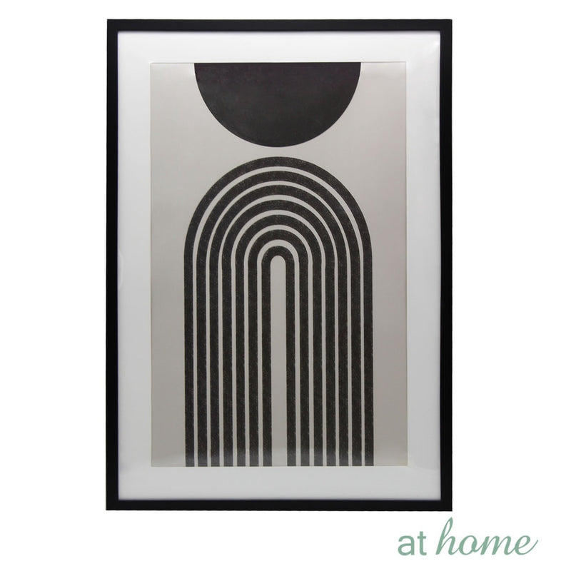 Monochromatic Nordic Abstract Wall Frame