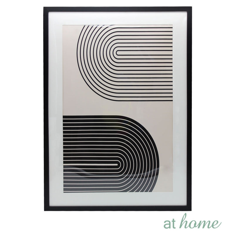 Monochromatic Nordic Abstract Wall Frame