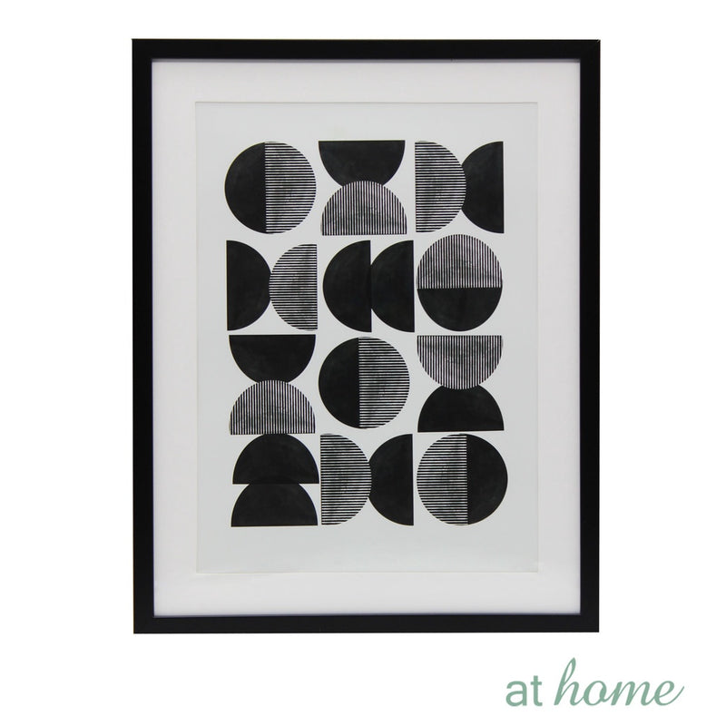 Monochromatic Nordic Abstract Wall Frame