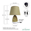 Xyla Ceramic 11 Inches Table Lamp w/ Linen Shade