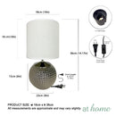 Zelik 7" Ceramic Table Lamp